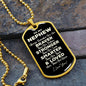 To My Nephew Dog Tag - Always Remember - Motivational Graduation Gift - Nephew Birthday Present - Christmas Gift for Nephew Military Chain (Gold) / No