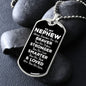 To My Nephew Dog Tag Necklace - Always Remember You Are Braver - Motivational Graduation Gift - Nephew Birthday Gift - Christmas Gift