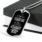 To My Nephew Dog Tag Necklace - Never Forget I Love You - Motivational Graduation Gift - Nephew Birthday Gift - Christmas Gift