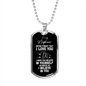 To My Nephew Dog Tag Necklace - Never Forget I Love You - Motivational Graduation Gift - Nephew Birthday Gift - Christmas Gift