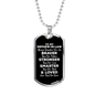 To My Nephew-in-law Dog Tag Necklace - Always Remember You Are Braver - Motivational Graduation Gift - Nephew-in-law Birthday Gift