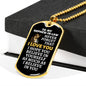 To My Nephew-in-Law Lion Dog Tag Necklace - Never Forget I Love You - Motivational Graduation Gift - Birthday Present - Christmas Gift