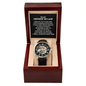 To My Nephew-In-Law Openwork Skeleton Watch - Motivational Graduation Gift - Nephew-In-Law Wedding Gift - Birthday Present for Nephew-In-Law Luxury Box w/Message Card