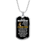To My Nephew Lion Dog Tag Necklace - Never Forget I Love You - Motivational Graduation Gift - Nephew Birthday Gift - Christmas Gift