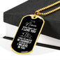 To My Niece Dog Tag Necklace - Never Forget I Love You - Motivational Graduation Gift - Niece Birthday Gift - Christmas Gift