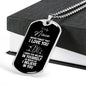 To My Niece Dog Tag Necklace - Never Forget I Love You - Motivational Graduation Gift - Niece Birthday Gift - Christmas Gift