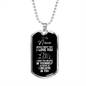 To My Niece Dog Tag Necklace - Never Forget I Love You - Motivational Graduation Gift - Niece Birthday Gift - Christmas Gift