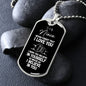 To My Niece Dog Tag Necklace - Never Forget I Love You - Motivational Graduation Gift - Niece Birthday Gift - Christmas Gift