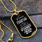 To My Niece Dog Tag Necklace - Never Forget I Love You - Motivational Graduation Gift - Niece Birthday Gift - Christmas Gift Military Chain (Gold) / No
