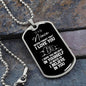 To My Niece Dog Tag Necklace - Never Forget I Love You - Motivational Graduation Gift - Niece Birthday Gift - Christmas Gift Military Chain (Silver) / No