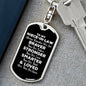 To My Niece-in-law Dog Tag Keychain - Always Remember You Are Braver - Motivational Graduation Gift - Niece-in-law Birthday Christmas Gift