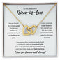 To My Niece-in-Law Necklace - Promise to Love You - Motivational Graduation Gift - Niece-in-Law Birthday Gift - Christmas Gift 18K Yellow Gold Finish / Standard Box
