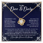 To My One & Only Necklace - My Missing Piece - Valentine's Day Anniversary Gift - Girlfriend Wife Soulmate Fiancee Birthday Christmas Gift 18K Yellow Gold Finish / Standard Box