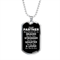 To My Partner Dog Tag Necklace - Always Remember You Are Braver - Motivational Graduation Gift - Partner Birthday Gift - Christmas Gift