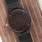 To My Partner Engraved Wooden Watch - Anniversary Gift - Partner Christmas Gift - Valentine's Day Gift - Birthday Gift