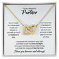 To My Partner Necklace - Promise to Love You - Motivational Graduation Gift - Partner Birthday Gift - Christmas Gift 18K Yellow Gold Finish / Standard Box