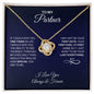 To My Partner Necklace - Your Last Everything - Gift for Partner - Valentine's Day, Anniversary Gift, Birthday Gift 18K Yellow Gold Finish / Standard Box