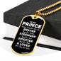 To My Prince Dog Tag Necklace - Always Remember You Are Braver - Motivational Graduation Gift - Prince Birthday Gift - Christmas Gift