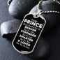 To My Prince Dog Tag Necklace - Always Remember You Are Braver - Motivational Graduation Gift - Prince Birthday Gift - Christmas Gift