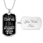 To My Prince Dog Tag Necklace - Never Forget I Love You - Motivational Graduation Gift - Son Birthday Gift - Christmas Gift Military Chain (Silver) / Yes