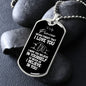 To My Princess Dog Tag Necklace - Never Forget I Love You - Motivational Graduation Gift - Princess Birthday Gift - Christmas Gift
