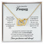 To My Princess Necklace - Promise to Love You - Motivational Graduation Gift - Princess Birthday Gift - Christmas Gift 18K Yellow Gold Finish / Standard Box