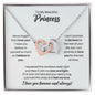 To My Princess Necklace - Promise to Love You - Motivational Graduation Gift - Princess Birthday Gift - Christmas Gift Polished Stainless Steel & Rose Gold Finish / Standard Box