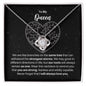 To My Queen Necklace - Gift for Queen - Branches on the Same Tree - Motivational Graduation, Birthday, Christmas, Wedding Gift 14K White Gold Finish / Standard Box