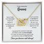 To My Queen Necklace - Promise to Love You - Motivational Graduation Gift - Queen Birthday Gift - Christmas Gift 18K Yellow Gold Finish / Standard Box