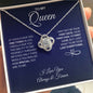 To My Queen Necklace - Your Last Everything - Gift for Queen - Valentine's Day, Anniversary Gift, Birthday Gift