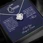 To My Queen Necklace - Your Last Everything - Gift for Queen - Valentine's Day, Anniversary Gift, Birthday Gift