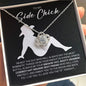 To My Side Chick Necklace - Cowboy Hat Wearing Best Friend - Country Cowgirl Mistress Gift for Valentine's Day, Anniversary, Birthday