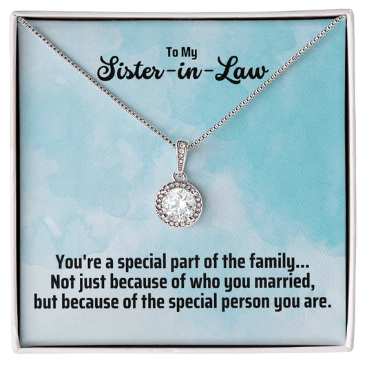 To My Sister-in-Law Gift - Necklace for Sister-in-Law Birthday - SIL Jewelry Standard Box