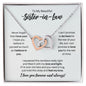 To My Sister-in-Law Necklace - Promise to Love You - Motivational Graduation Gift - Sister-in-Law Birthday Gift - Christmas Gift Polished Stainless Steel & Rose Gold Finish / Standard Box
