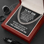 To My Son Cuban Link Chain Necklace - Motivational Gift for Son