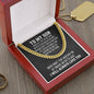 To My Son Cuban Link Chain Necklace - Motivational Gift for Son
