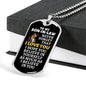 To My Son-in-Law Lion Dog Tag Necklace - Never Forget I Love You - Motivational Graduation Gift - Son-in-Law Birthday Gift - Christmas Gift