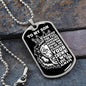 To My Son Lion Dog Tag - Straighten Your Crown - Gift for Son