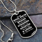 To My Soul Mate Dog Tag Necklace - Always Remember You Are Braver - Motivational Graduation Gift - Soul Mate Birthday Gift - Christmas Gift Military Chain (Silver) / No