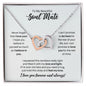 To My Soul Mate Necklace - Promise to Love You - Motivational Graduation Gift - Soul Mate Birthday Gift - Christmas Gift Polished Stainless Steel & Rose Gold Finish / Standard Box