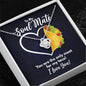 To My Soul Mate Necklace - You Are the Only Meat for My Taco - Funny Anniversary or Valentine&#39;s Day Soulmate Gift