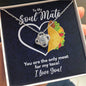 To My Soul Mate Necklace - You Are the Only Meat for My Taco - Funny Anniversary or Valentine&#39;s Day Soulmate Gift