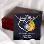 To My Soul Mate Necklace - You Are the Only Meat for My Taco - Funny Anniversary or Valentine&#39;s Day Soulmate Gift