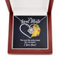 To My Soul Mate Necklace - You Are the Only Meat for My Taco - Funny Anniversary or Valentine&#39;s Day Soulmate Gift Mahogany Style Luxury Box