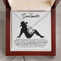 To My Soulmate Necklace - Cowboy Hat Wearing Best Friend - Country Cowgirl Soul Mate Gift for Valentine's Day, Anniversary, Birthday