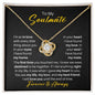To My Soulmate Necklace - So in Love - Gift for Wife, Fiancee, Girlfriend - Soul Mate Birthday Christmas Anniversary Valentine's Day 18K Yellow Gold Finish / Standard Box