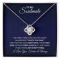 To My Soulmate Necklace - You're the One - Gift for Soulmate - Valentine's Day, Anniversary Gift, Birthday Gift 14K White Gold Finish / Standard Box