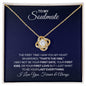 To My Soulmate Necklace - You're the One - Gift for Soulmate - Valentine's Day, Anniversary Gift, Birthday Gift 18K Yellow Gold Finish / Standard Box