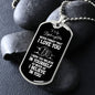 To My Stepdaughter Dog Tag Necklace - Never Forget I Love You - Motivational Graduation Gift - Stepdaughter Birthday Gift - Christmas Gift