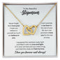 To My Stepmom Necklace - Promise to Love You - Motivational Graduation Gift - Stepmom Birthday Gift - Christmas Gift 18K Yellow Gold Finish / Standard Box